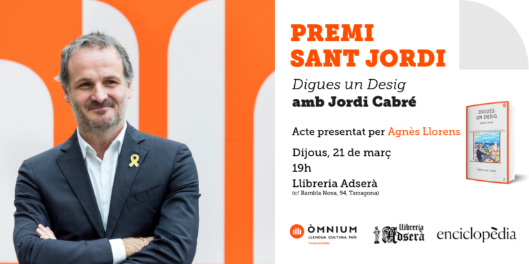 El premi Sant Jordi 2019 arriba a Tarragona Òmnium Cultural